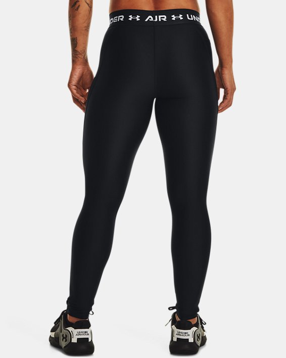 Women's HeatGear® No-Slip Waistband Full-Length Leggings, Black, pdpMainDesktop image number 1